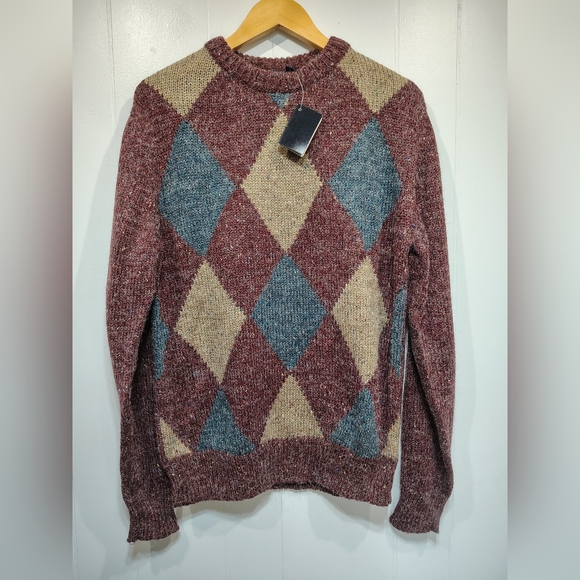 Sundays Sportswear Other - Vintage Sundays Sportswear Co Wool Blend Argyle Sweater Mens Large NWT Deadstock